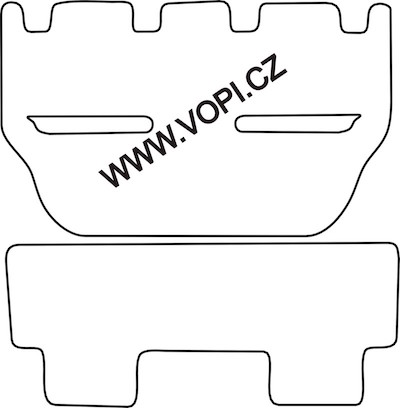 Textil-Autoteppiche Honda Shuttle 1998 - 200 zadní sada Colorfit Fun (1722)